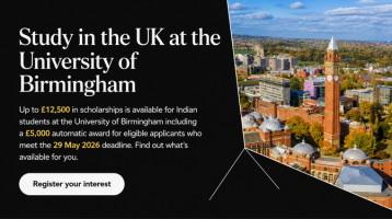 University of Birmingham: 2026 Scholarships for Indians