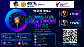 PIMR BHOPAL NATIONAL LEVEL IDEATHON 2K26