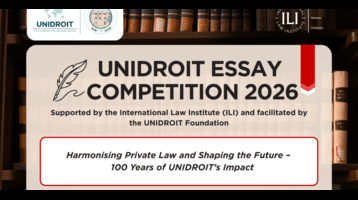 UNIDROIT Essay Competition 2026 UNIDROIT Essay Competition 2026