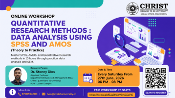 Online Workshop on Quantitative Research methods
