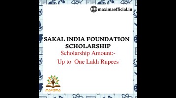 Sakal India Foundation Interest-Free Education Loan Scholarship
