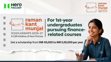Raman Kant Munjal Scholarships 2026-27