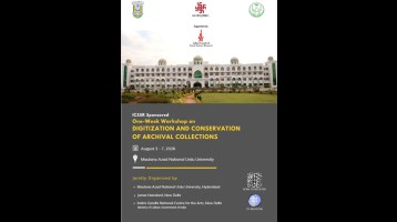 ICSSR-Sponsored One-Week Workshop on Digitization and Conservation of Archival Collections