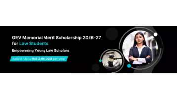 GEV Memorial Merit Scholarship for Law Students 2026-27