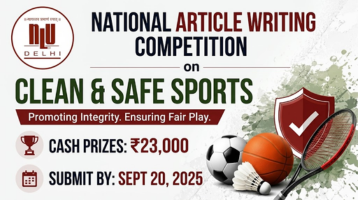 National Article Writing Competition on Clean & Safe Sports