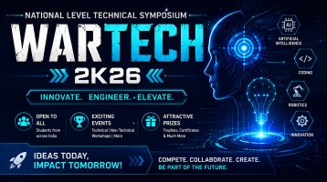 WARTECH 2K26 : National Level Technical Symposium