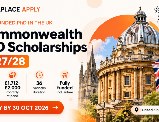 Commonwealth PhD Scholarships 2027/28