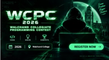 WCPC 2K26 : Walchand Collegiate Programming Contest