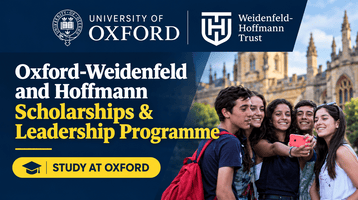 Weidenfeld-Hoffmann Scholarships 2027–28