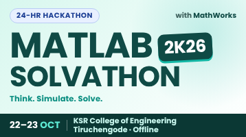 MATLAB Solvathon – 2K26