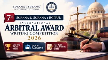 7th Surana & Surana : RGNUL International Arbitral Award Writing Competition 2026